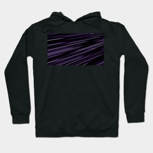 Purple dots moving from left to right in a dot matrix style Hoodie